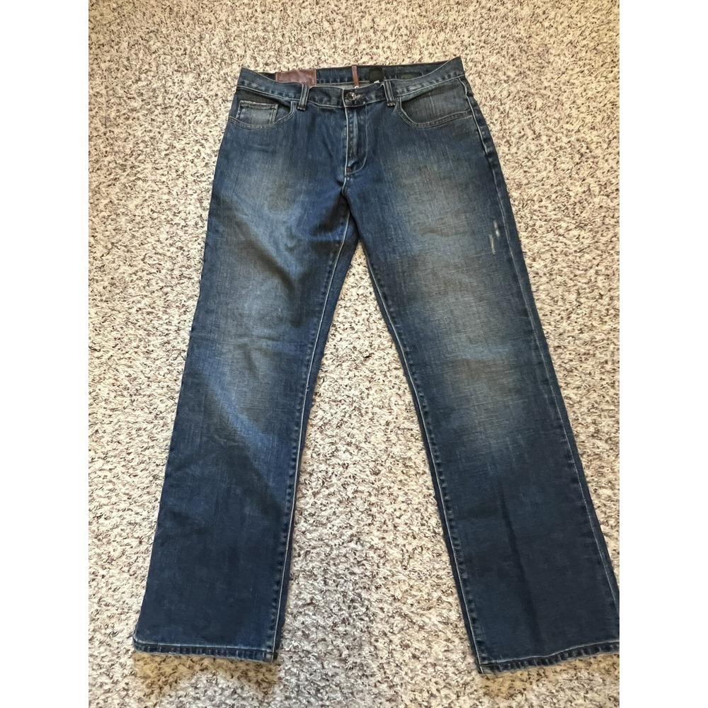 Timberland Men's Jeans 32x30 Blue Cotton Blend  Straight Med‎ Wash Mid Rise